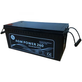 Batería AGM POWER de 260h en C100 de larga vida útil