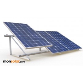 Estructura para placas solares de 12v verticales en suelo