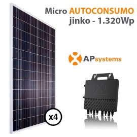 Kit micro autoconsumo solar 4 placas solares