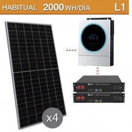 Kit solar con baterías de litio Dyness 4,8kwh - L1