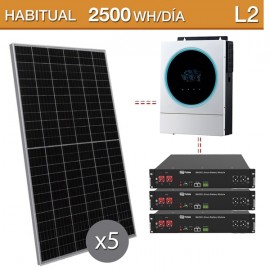 Kit solar con baterías de litio Dyness 7,2kwh - L2