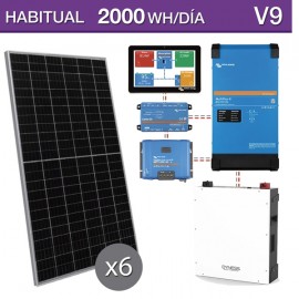 Kit solar Victron con batería de Litio Dyness de 4,8kwh - V9