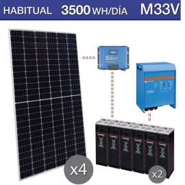 Kit de placas solares jinko, victron + hoppecke M33V 