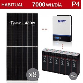 kit solar consumo de 7000Wh/dia y potencia de salida 5000W - P4