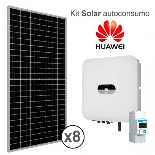 Kit solar autoconsumo HUAWEI SUN2000 de 3,7kWp (5300 kWh/año)