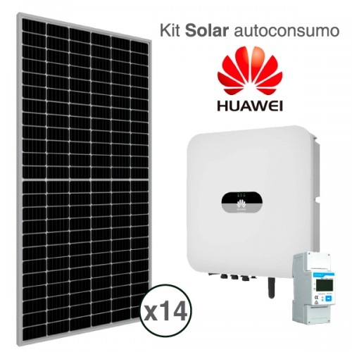 ▷ Kit solar autoconsumo de 5 KW (5.500 Wp). 9184 kWh/año por 4,387.
