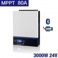 Inversor cargador Axpert VM III 3000-24 de 3000W, 24V regulador MPPT de 80A