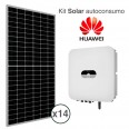 Kit solar autoconsumo HUAWEI SUN2000 de 6,5kWp (9400 kWh/año)