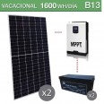 Kit solar 3000W potencia y 1600Wh/día consumo vacacional - B13