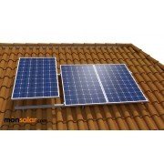 Estructura para placas solares de 24v tejado inclinado
