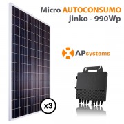 Kit micro autoconsumo solar 3 placas solares