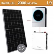 Kit solar Litio placas Jinko batería Dyness de 4,8kwh - L9