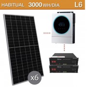 Kit solar Litio con batería de 7,2kwh - L6