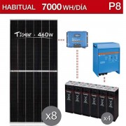 Kit solar vivienda habitual para consumo de 7000wh/dia - P8
