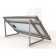 Estructura superficie horizontal  aluminio para panel solar
