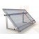 Estructura aluminio superficie horizontal con railes para panel solar 12v horizontal