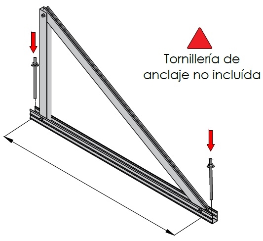 Anclaje atornillado