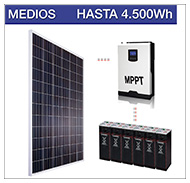 Kits solares medios para consumos medios